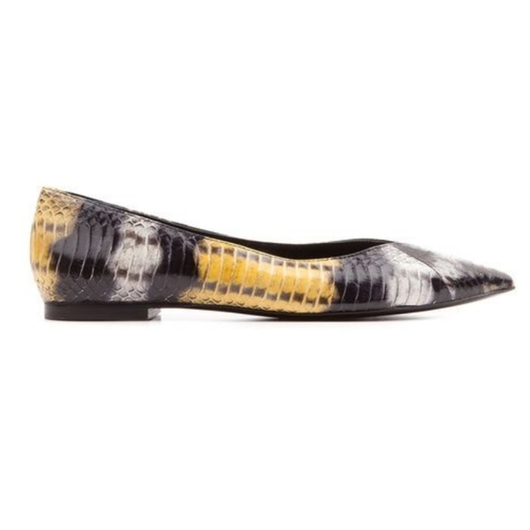 Sandro Shoes - Sandro AMBRA leather snakeskin flats Sz.39